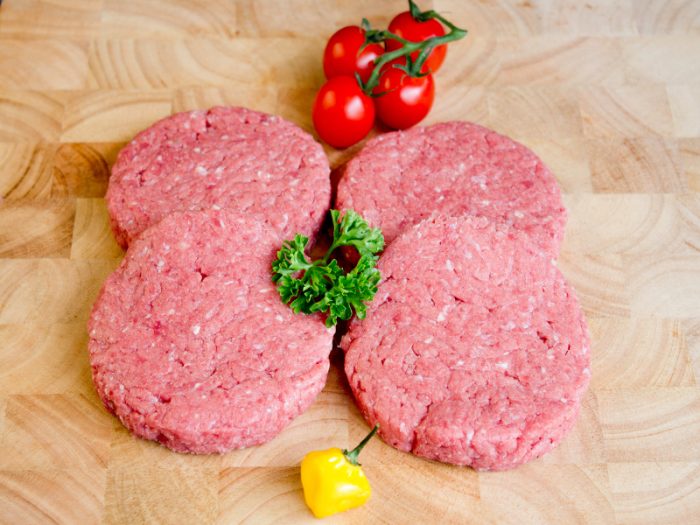 Plain 6oz Beef Burgers