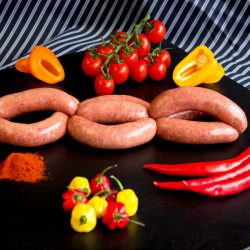 fabios flamer sausages by heys butchers