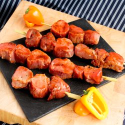 Black Garlic Tenderloin Pork Kebabs