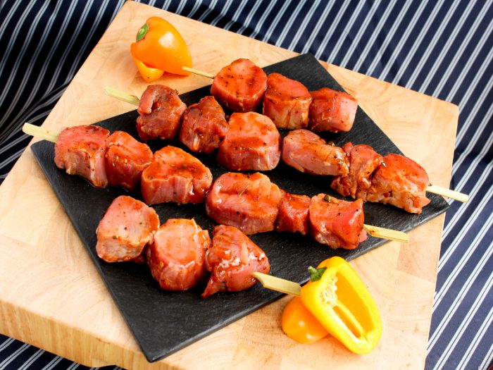 Black Garlic Tenderloin Pork Kebabs