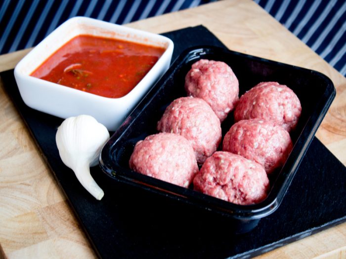 meat balls by Heys Butchers