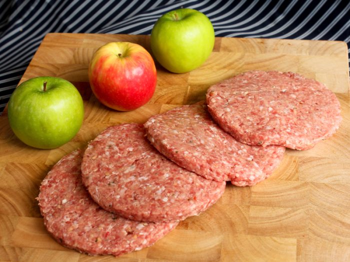 pork and apple burgers