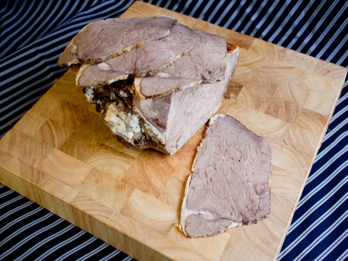 sliced roast beef