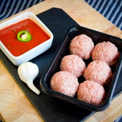 spicy meat balls by heys butchers