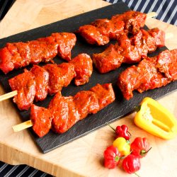 Sweet Chilli Rump Steak Kebabs